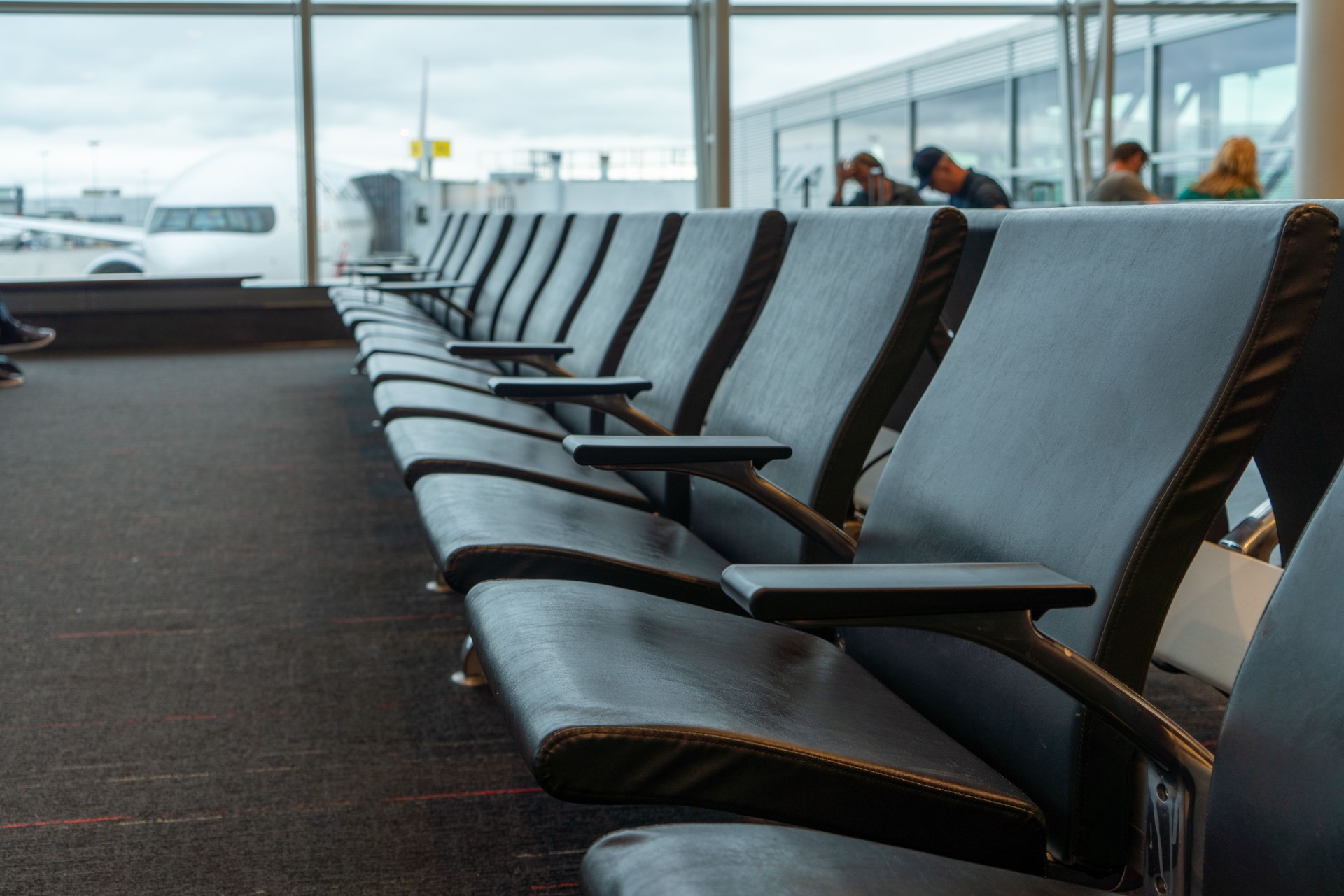 Toronto Pearson International Airport Waiting Area, Ontario, Canada